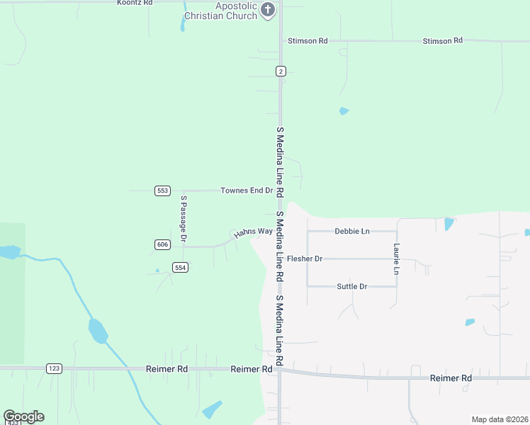 map of restaurants, bars, coffee shops, grocery stores, and more near 2680 South Medina Line Road in Wadsworth