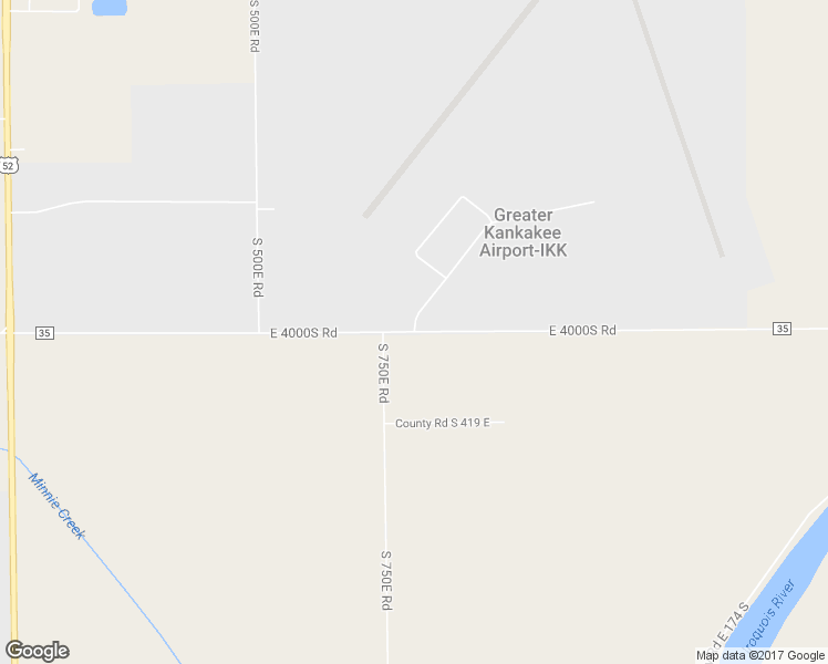 map of restaurants, bars, coffee shops, grocery stores, and more near County Highway 35 in Kankakee