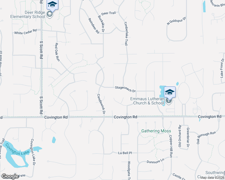 map of restaurants, bars, coffee shops, grocery stores, and more near 9335 Stagecoach Drive in Fort Wayne