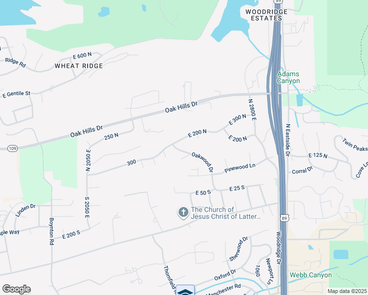 map of restaurants, bars, coffee shops, grocery stores, and more near 232 Oakwood Drive in Layton