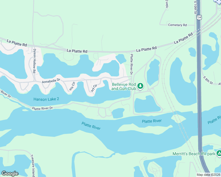 map of restaurants, bars, coffee shops, grocery stores, and more near 17314 Hanson Drive in Bellevue