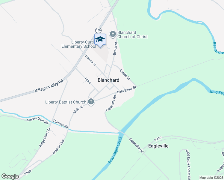 map of restaurants, bars, coffee shops, grocery stores, and more near 551-1177 Eagleville Road in Howard