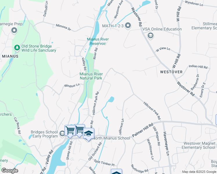 map of restaurants, bars, coffee shops, grocery stores, and more near 12 Ricki-Beth Lane in Greenwich