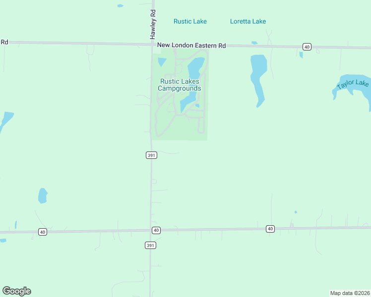 map of restaurants, bars, coffee shops, grocery stores, and more near 44901 New London Eastern Road in Sullivan