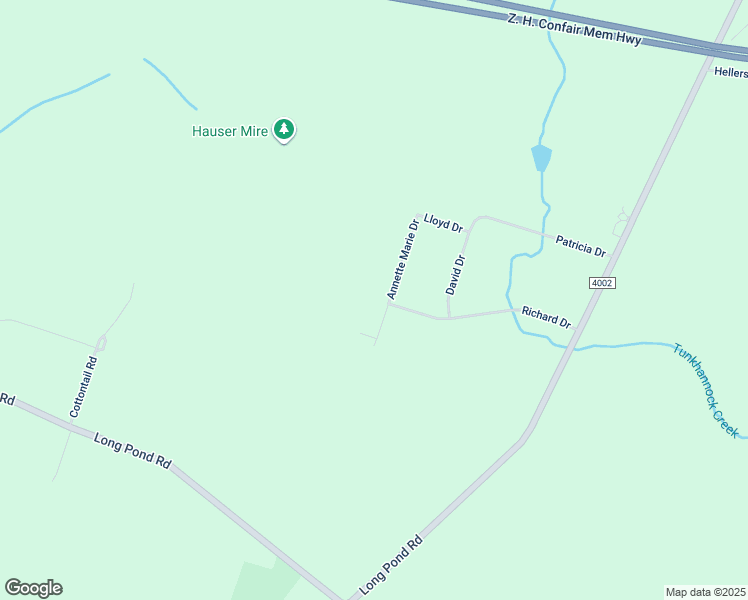 map of restaurants, bars, coffee shops, grocery stores, and more near 217 Annette Marie Drive in Long Pond