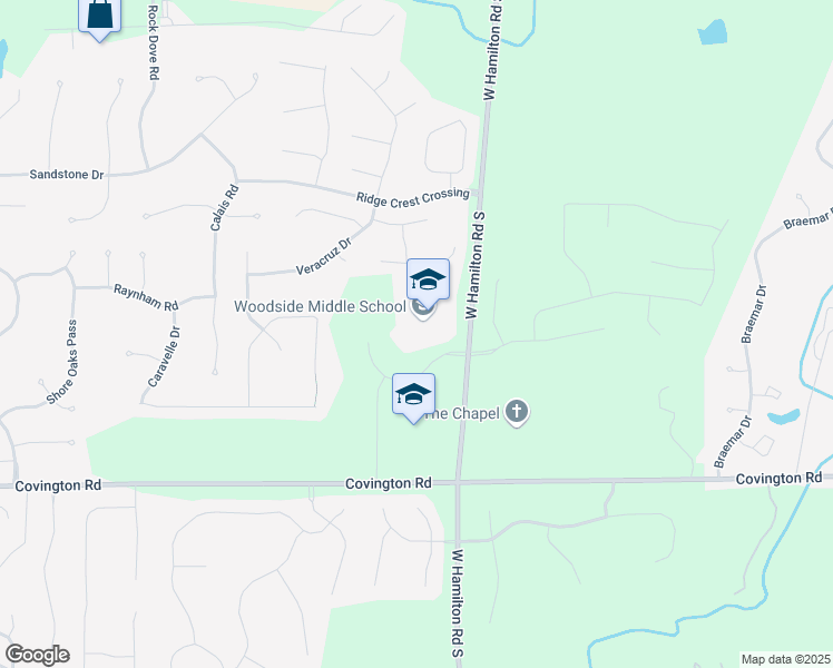 map of restaurants, bars, coffee shops, grocery stores, and more near 2200 West Hamilton Road South in Fort Wayne