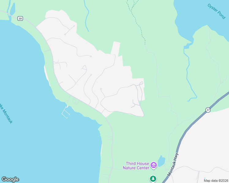 map of restaurants, bars, coffee shops, grocery stores, and more near 52 Startop Drive in Montauk
