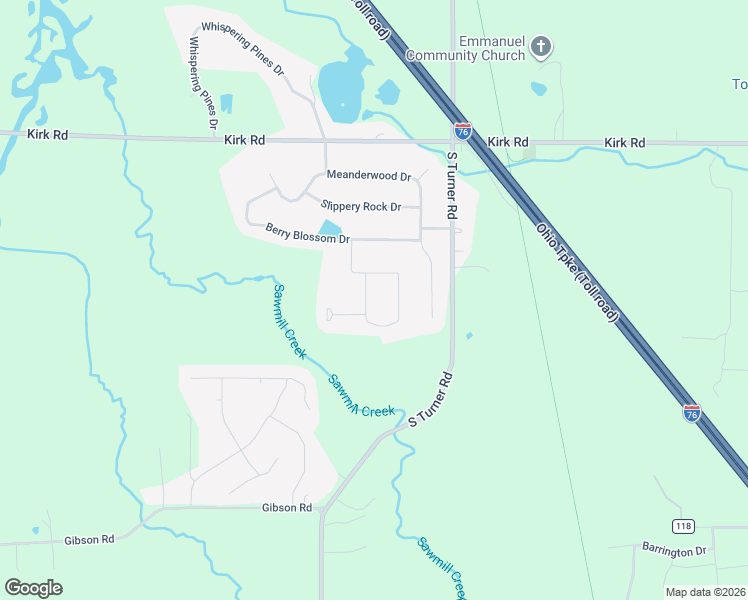 map of restaurants, bars, coffee shops, grocery stores, and more near 3710 Meander Reserve Circle in Canfield