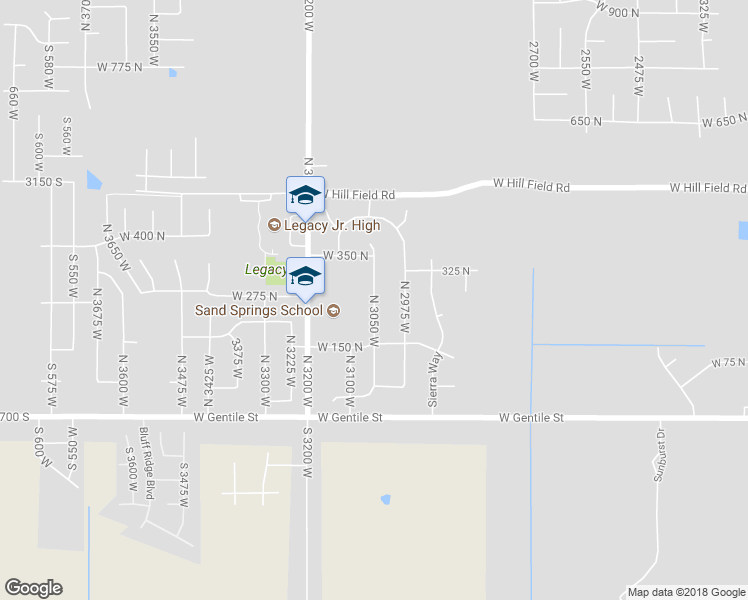 map of restaurants, bars, coffee shops, grocery stores, and more near 274 North 3050 West in Layton