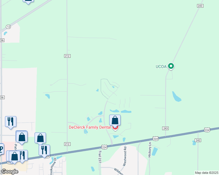 map of restaurants, bars, coffee shops, grocery stores, and more near 15730 Mahogany Trail in Findlay