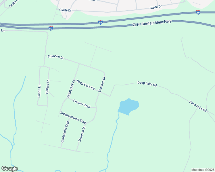 map of restaurants, bars, coffee shops, grocery stores, and more near 219 Shannon Drive in Long Pond