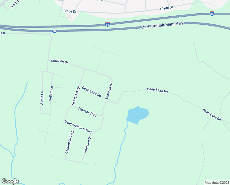 map of restaurants, bars, coffee shops, grocery stores, and more near 219 Shannon Drive in Long Pond
