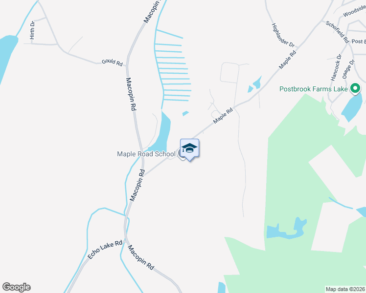 map of restaurants, bars, coffee shops, grocery stores, and more near 36 Maple Road in West Milford