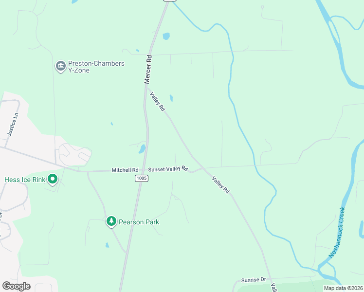 map of restaurants, bars, coffee shops, grocery stores, and more near 1637 Valley Road in New Castle