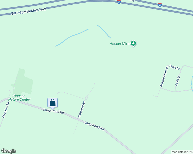 map of restaurants, bars, coffee shops, grocery stores, and more near 1068 Cottontail Road in Long Pond