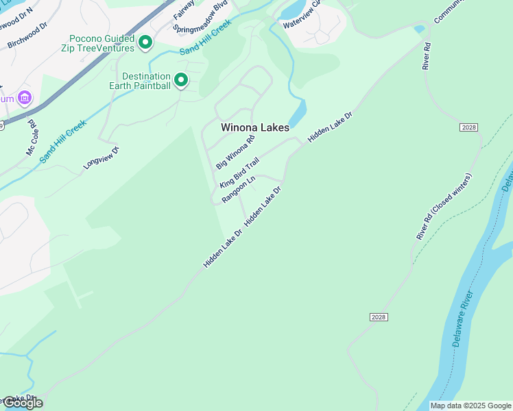 map of restaurants, bars, coffee shops, grocery stores, and more near 759 Hidden Lake Drive in East Stroudsburg