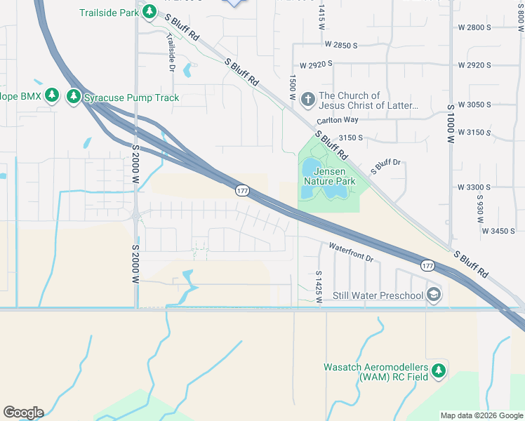 map of restaurants, bars, coffee shops, grocery stores, and more near 1596 West Parkview Drive in Syracuse