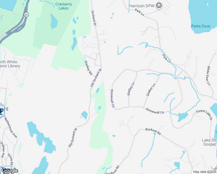 map of restaurants, bars, coffee shops, grocery stores, and more near 44 Stonewall Circle in Harrison