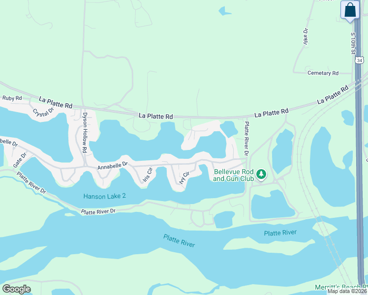 map of restaurants, bars, coffee shops, grocery stores, and more near 17114 Lakewood Drive in Bellevue