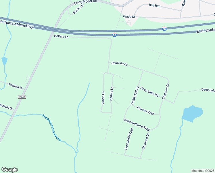 map of restaurants, bars, coffee shops, grocery stores, and more near 280 Hellers Lane in Long Pond