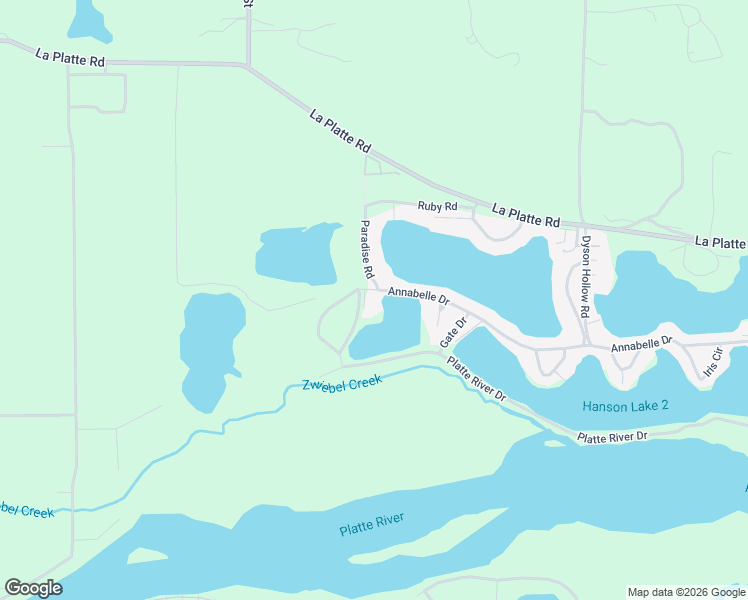 map of restaurants, bars, coffee shops, grocery stores, and more near 17303 Paradise Road in Bellevue