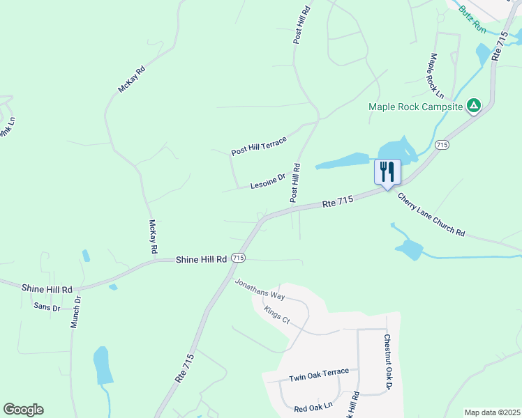 map of restaurants, bars, coffee shops, grocery stores, and more near 3065 Pennsylvania 715 in Henryville