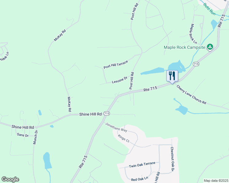 map of restaurants, bars, coffee shops, grocery stores, and more near 3065 Pennsylvania 715 in Henryville