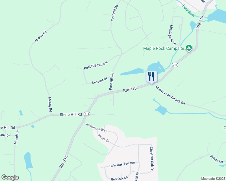 map of restaurants, bars, coffee shops, grocery stores, and more near 3093 Pennsylvania 715 in Henryville