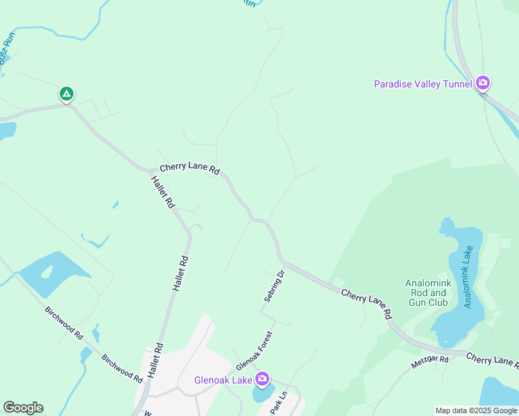 map of restaurants, bars, coffee shops, grocery stores, and more near 1245 Cherry Lane Road in East Stroudsburg