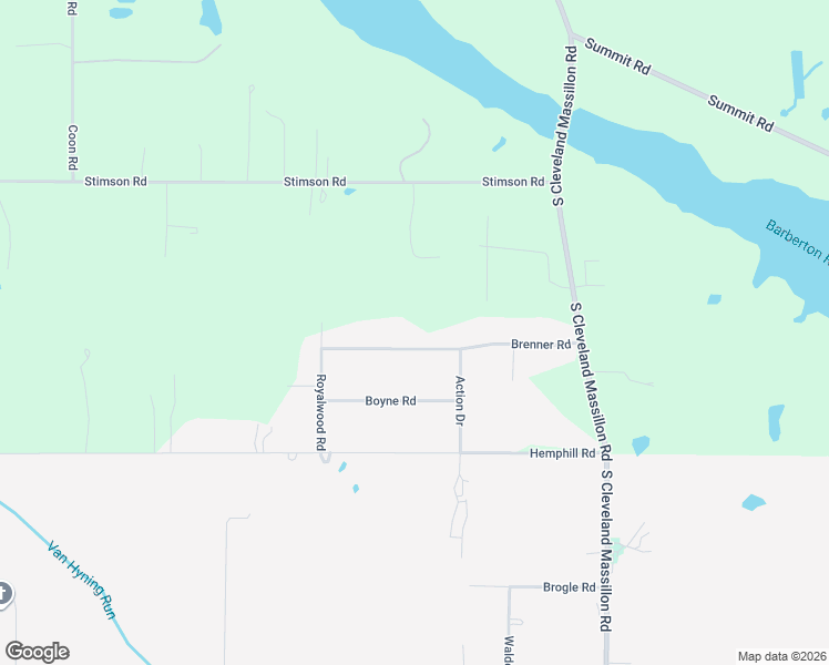 map of restaurants, bars, coffee shops, grocery stores, and more near 3291 Brenner Road in Barberton