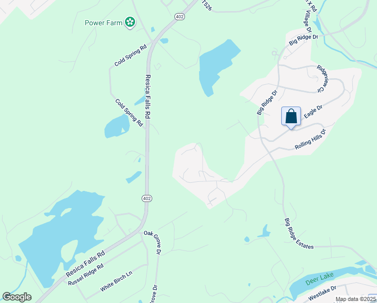 map of restaurants, bars, coffee shops, grocery stores, and more near 222 Aspen Road in Stroudsburg