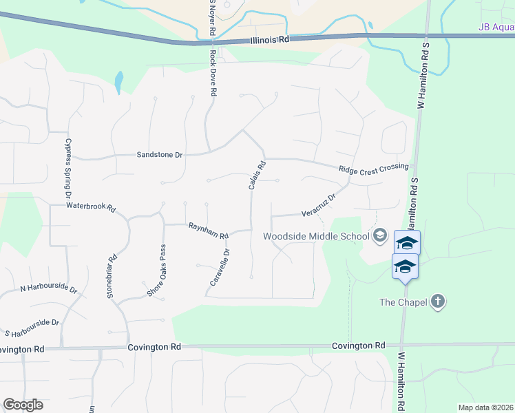 map of restaurants, bars, coffee shops, grocery stores, and more near 2009-2017 Calais Road in Fort Wayne