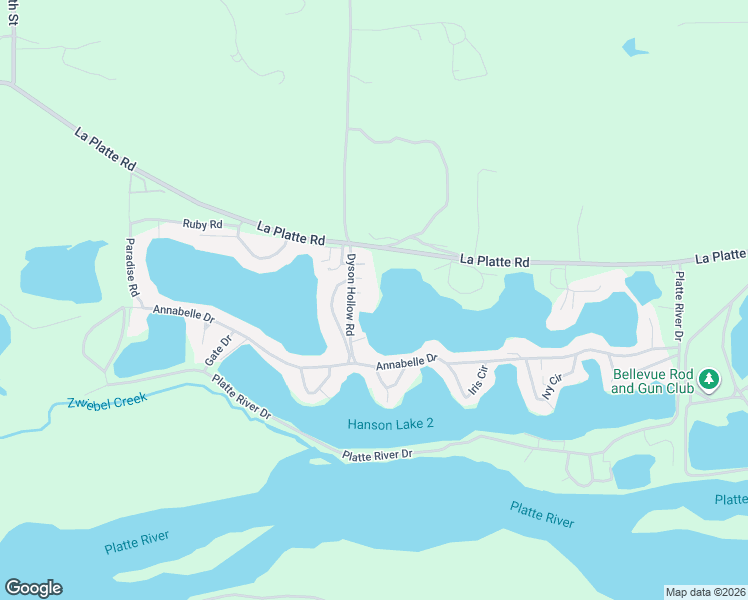 map of restaurants, bars, coffee shops, grocery stores, and more near 17111 Rainbow Road in Bellevue