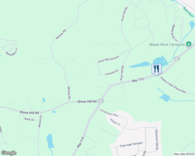 map of restaurants, bars, coffee shops, grocery stores, and more near 101 Lesoine Drive in Henryville