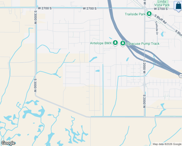 map of restaurants, bars, coffee shops, grocery stores, and more near 3295 South 2500 West Street in Syracuse