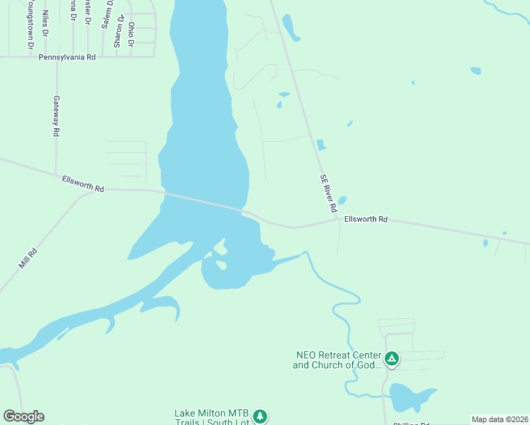 map of restaurants, bars, coffee shops, grocery stores, and more near 16525 Ellsworth Road in Berlin Center