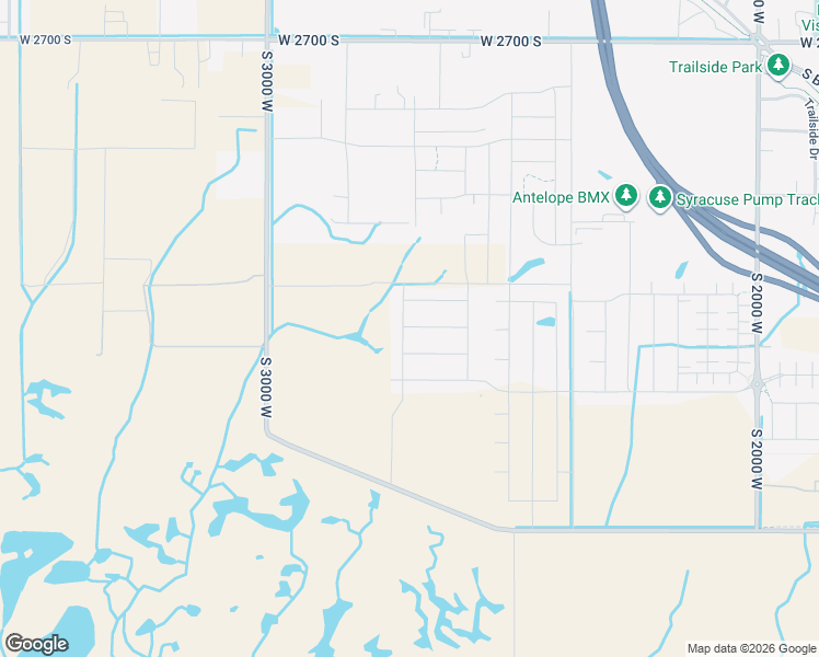 map of restaurants, bars, coffee shops, grocery stores, and more near 2704 West 3340 South in Syracuse