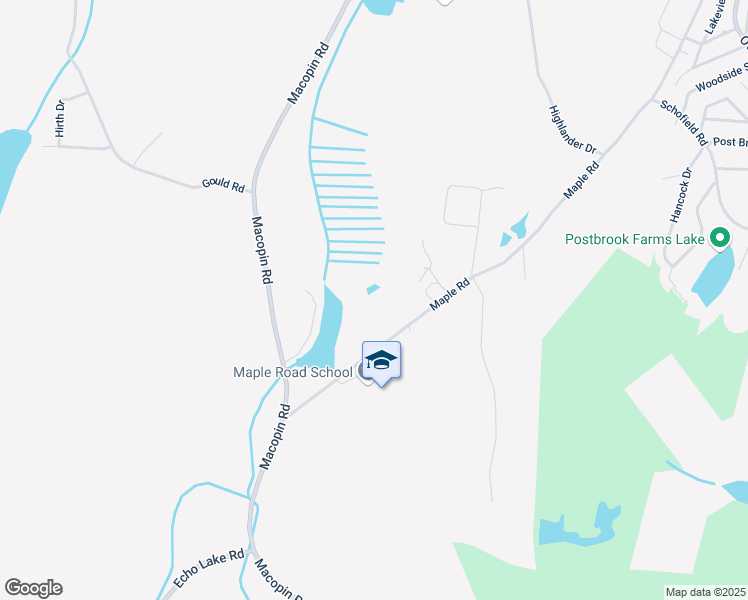 map of restaurants, bars, coffee shops, grocery stores, and more near 69 Maple Road in West Milford