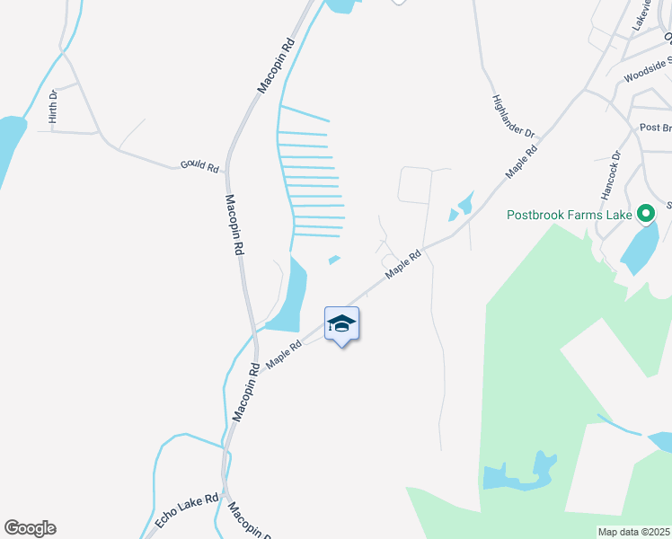 map of restaurants, bars, coffee shops, grocery stores, and more near 69 Maple Road in West Milford