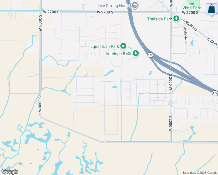 map of restaurants, bars, coffee shops, grocery stores, and more near 3274 South 2460 West in Syracuse