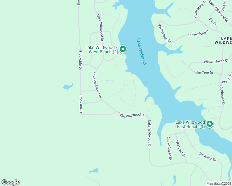 map of restaurants, bars, coffee shops, grocery stores, and more near 977 Oak Crest Drive in Varna