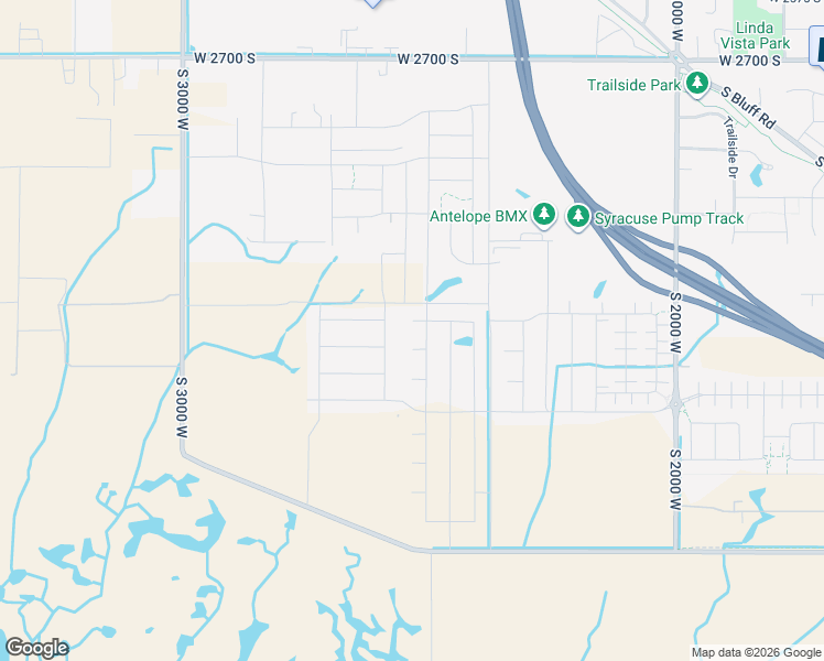 map of restaurants, bars, coffee shops, grocery stores, and more near 2537 West 3230 South in Syracuse