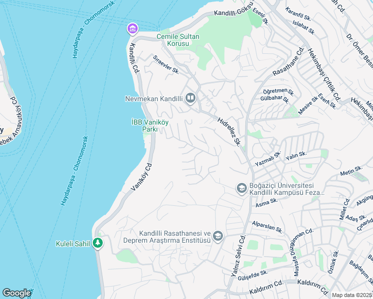 map of restaurants, bars, coffee shops, grocery stores, and more near in Üsküdar
