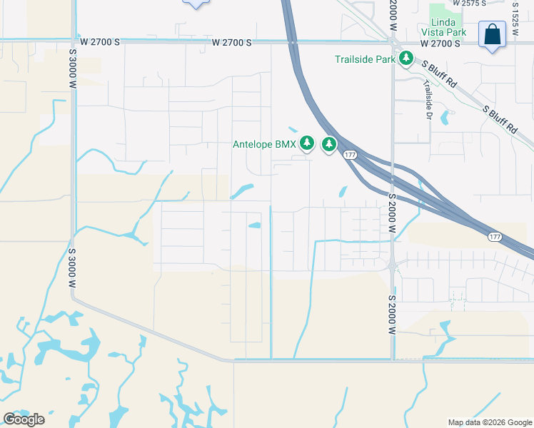 map of restaurants, bars, coffee shops, grocery stores, and more near 3231 South 2410 West in Syracuse