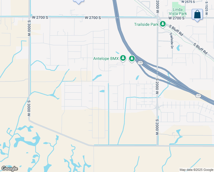 map of restaurants, bars, coffee shops, grocery stores, and more near 3061 South 2400 West in Syracuse