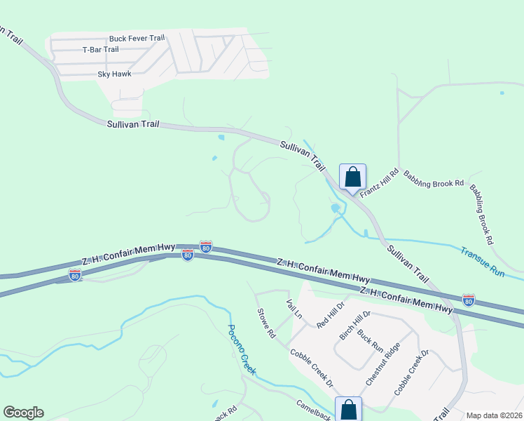map of restaurants, bars, coffee shops, grocery stores, and more near 38 Image Drive in Scotrun
