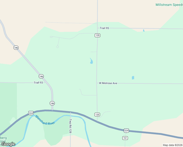 map of restaurants, bars, coffee shops, grocery stores, and more near 6904 Township Road 135 in Findlay