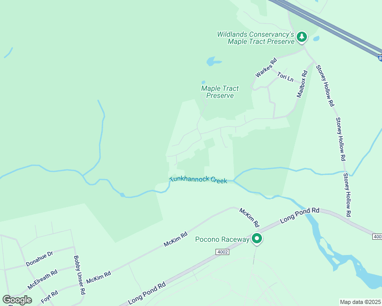 map of restaurants, bars, coffee shops, grocery stores, and more near 121 Marys Lane in Monroe County