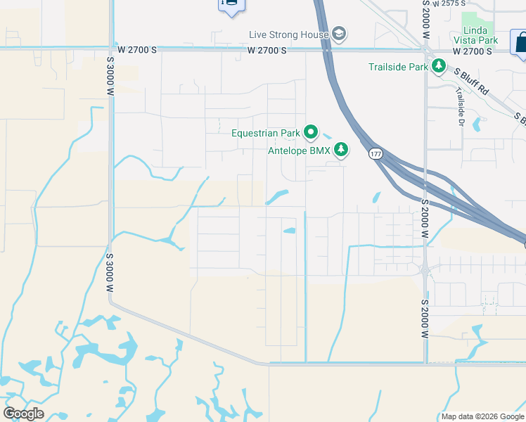 map of restaurants, bars, coffee shops, grocery stores, and more near 2700 South 2400 West in Syracuse