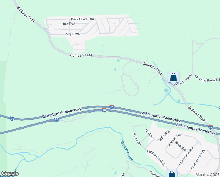 map of restaurants, bars, coffee shops, grocery stores, and more near 46 Image Drive in Scotrun